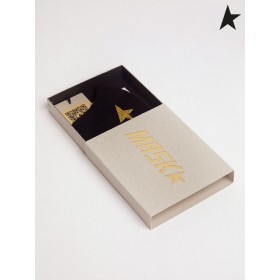 Golden Goose Svart Golden ansiktsmaske med gold star brown svart