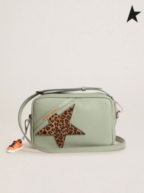 Torba Golden Goose Sage Star meska ze skóry pony star red