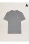 Koszulka Golden Goose Melange grey Star collection z złotą gwiazdą z przodu w kolorze szarym