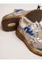 Buty do biegania Golden Goose silver Dad-Star srebrno-biało-niebieskie