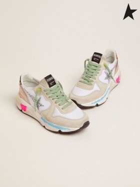 Buty do biegania Golden Goose Buty na podeszwie z zamszu z cekinami i leopard print leopard