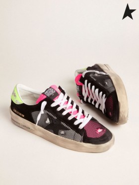 Buty do biegania Stardan, wydane w limitowanej edycji Golden Goose, w kolorze fuksji i żółto-czarnym, w kolorze fuksji i bieli