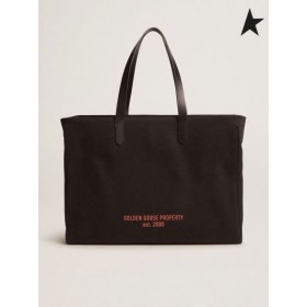 Wschodnio-Zachodnia Kalifornijska torba Golden Goose z czarnego холщового kawy