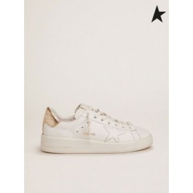 Buty do biegania Golden Goose Purestar z złocistym каблучным stroikiem białego, czerwonego, złotego koloru