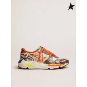 Buty do biegania Golden Goose Buty na podeszwie z cholewkami z kilkoma nadrukami Polichromia koloru czerwonego