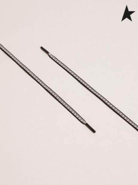 Gâsca de aur albastru reflectorizant șireturi cu stele albastre