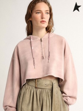 Gâsca de aur mov Pal trunchiate Călătorie de colectare hanorac cu ton-pe-ton de Aur inscripția de pe spate Mov Pal