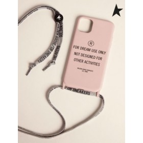 Gâsca de aur roz Pal Caz pentru iPhone 12 și 12 Pro cu contrastante de negru litere roz