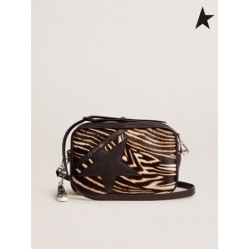 Golden Goose Star Sac de zebra print ponei-efect de piele de Culoarea Pielii