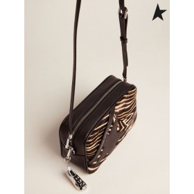 Golden Goose Star Sac de zebra print ponei-efect de piele de Culoarea Pielii