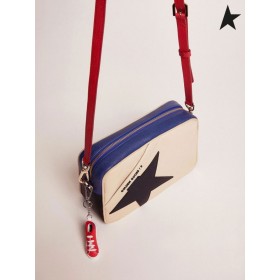 Golden Goose Star Sac din piele cu pietriș cu black star Culoarea Pielii