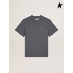 Gâsca de aur Melanj gri Stele de colectare T-shirt, cu stea de aur pe fata gri