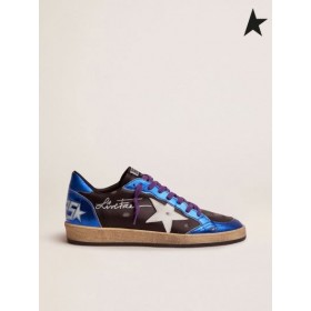 Gâsca de aur Bila Neagra Stele adidași cu albastru laminat insertii si toc fila alb negru