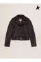 Zlatá Hus kože biker jacket čierna