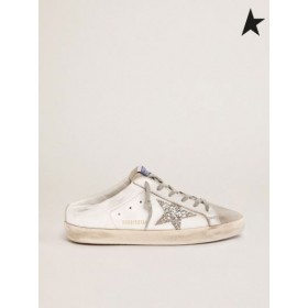 황금알을 낳는 거위 슈퍼 스타 sa bots 있는 운동에 흰색 가죽과 회색 스웨이드 실버 반짝이는 흰색 성급 호텔