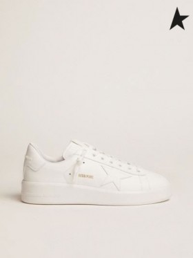 Tenisice Golden Goose Purestar od bijele kože Boje kože / Skin Color