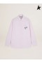 Golden Goose Överdimensionerade Resa samling shirt med rosa och vita vertikala ränder och stift rosa vit