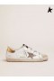 Golden Goose Vit Super-Star sneakers med leopard-print star vit leopard
