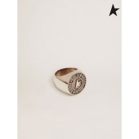 Golden Goose Tidlös Jewelmates samling ring i antik silver färg