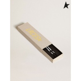 Mavi logolu altın Kaz mavisi yansıtıcı bağcıklar