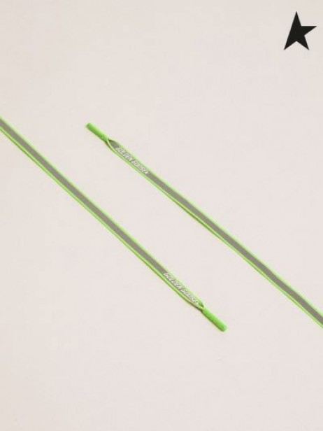 El Ganso de oro de neón verde reflectante con cordones logo verde