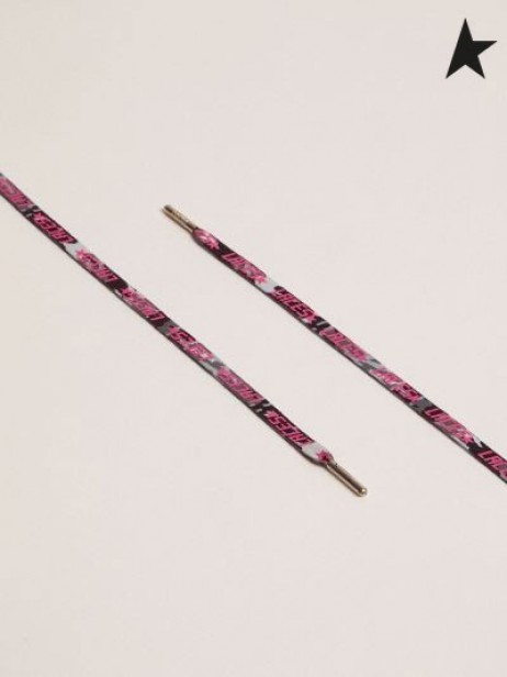 El Ganso de oro de camuflaje gris cordones con agujetas de color de rosa print de camuflaje gris rosa