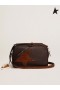 Golden Goose Star Bag in dark brown leather with leopard-print suede star dark brown