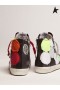 Golden Goose Dream Maker collection Francy Penstar sneakers with coloured polka-dot patches green red