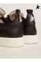 El Ganso de oro de Arranque zapatillas en el total de cuero negro