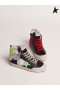 Golden Goose Dream Maker collection Francy Penstar sneakers with coloured polka-dot patches green red