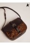 Golden Goose Medio de Rodeo de la Bolsa en cuero negro y con estampado de leopardo, piel de pony negro