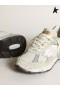 Golden Goose Papá-Star zapatillas en blanco y gris gamuza con piel blanca estrella blanca
