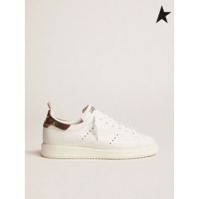 El Ganso de oro de Arranque zapatillas de deporte con camuflaje ficha de talón blanco de camuflaje