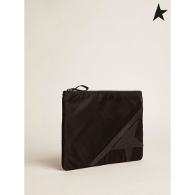 El Ganso de oro Grande de nylon negro de Viaje bolsa de Rayas