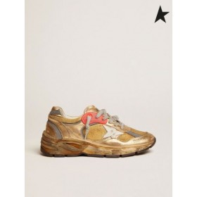 El Ganso de oro de oro Papá-Star zapatillas de deporte de color oro blanco rojo