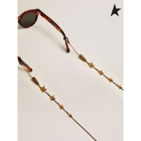 El Ganso de oro de la Estrella Jewelmates de la colección de gafas de cadena en color oro viejo