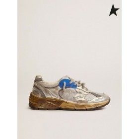 El Ganso de oro de plata de Papá-Star zapatillas de deporte de la plata blanco azul