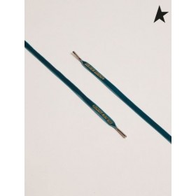 El Ganso de oro de terciopelo verde cordones de oro con el logotipo verde de color oro