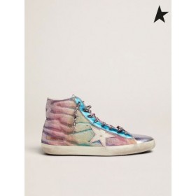 Golden Goose LABORATORIO de Edición Limitada de cebra de impresión de piel de pony Francy zapatillas de deporte Color de la Piel / el Color de la Piel