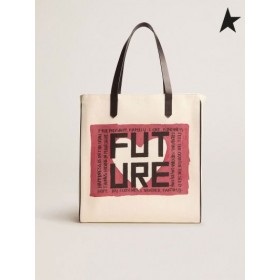 أوزة ذهبية شمال-جنوب كاليفورنيا حقيبة مع "المستقبل" طباعة القهوة