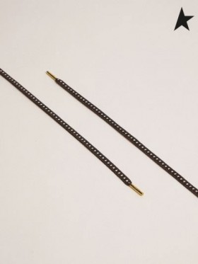 Zlatá Husa džínové tkaničky s bílými hvězdy, bílé