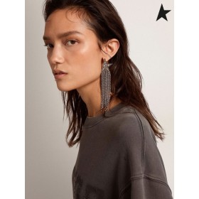 Zlatá Husa Hvězda Jewelmates kolekce náušnice v staré zlaté barvy s ozdobnými krystaly zlaté barvy