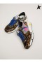 Golden Goose løbesko Eneste sneakers i leopard-print pony hud med sølv glimmer skær. fuchsia blå