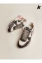 Golden Goose løbesko Eneste sneakers i hvid slange-print læder med kontrasterende sort sort hvid detaljer