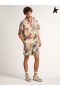 Golden Goose Pastel gul Rejse indsamling Clarissa shirt med all-over mangefarvede tropiske print-gul