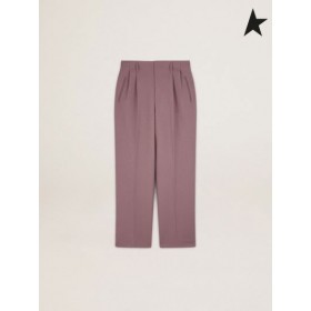 Golden Goose Bleg lilla Rejse indsamling af wide-ben bukser Bleg Lilla