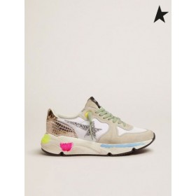 Golden Goose løbesko Eneste sneakers i ruskind med glimmer og leopard leopard