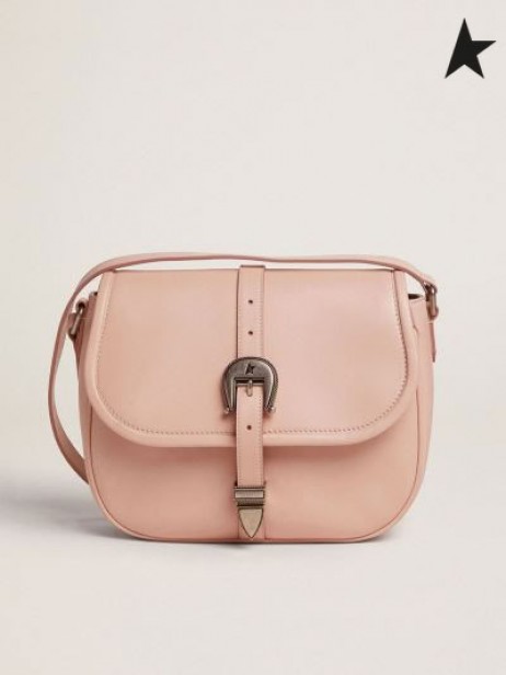 Golden Goose Medium Rodeo Bag-in-kwarts-roze lederen roze
