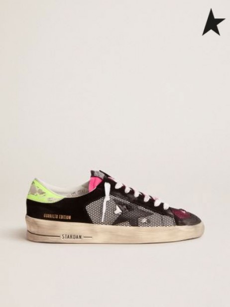 Golden Goose Limited Edition Stardan sneakers in fuchsia en geel zwart wit fuchsia