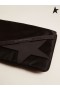 Golden Goose Grote zwarte nylon Reis etui Strepen